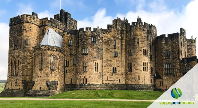 Alnwick Castle no Reino Unido