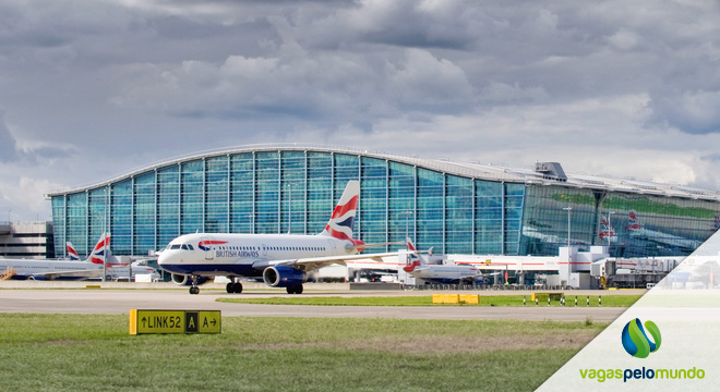 vagas no Aeroporto de Heathrow