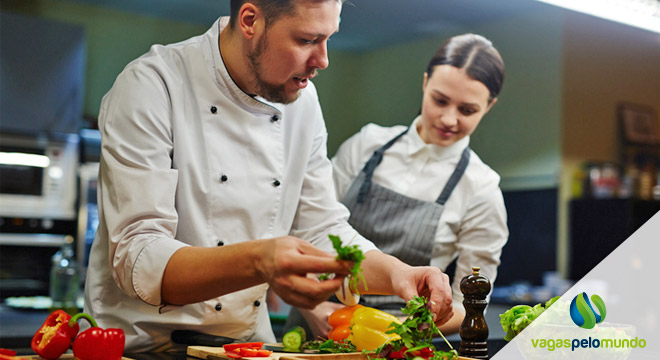 auxiliar de cozinha no Canadá